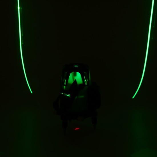 5 Line Laser Level Green Light Self Leveling 3D 360° Rotary Cross Measure Tools