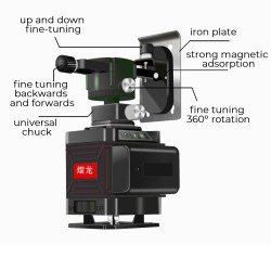 8/12/16 Line 360° Horizontal Vertical Cross Green Light Laser Level Self-Leveling Measure Laser Beam Remote Control 8/12/16 Line 360° Horizontal Vertical Cross Green Light Laser Level Self-Leveling Measure Laser Beam Remote Control