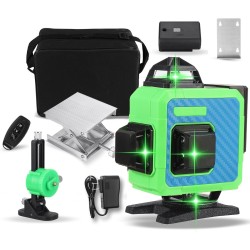 8/12/16 Line 4D Green Laser Level 360° Self Leveling Measure Tool Horizontal Vertical 8/12/16 Line 4D Green Laser Level 360° Self Leveling Measure Tool Horizontal Vertical