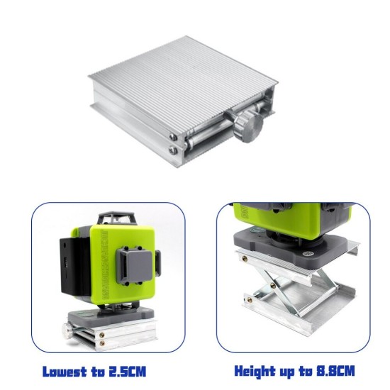 8/12/16 Line 4D Green Light Digital Laser levels Self Leveling 360° Rotary Measuring Tools with 2 Battery