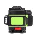 LED Display LD Green Light Laser Level 3D 360° 12 Line Cross Self Leveling Measure Tool