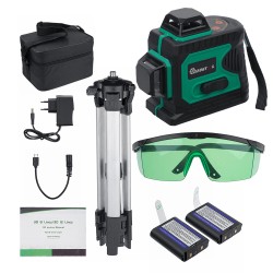 3D Green Auto Laser Level 12 Lines 360° Horizontal & Vertical Cross Build Tool Measuring Tools with 2 Batteries 3D Green Auto Laser Level 12 Lines 360° Horizontal & Vertical Cross Build Tool Measuring Tools with 2 Batteries