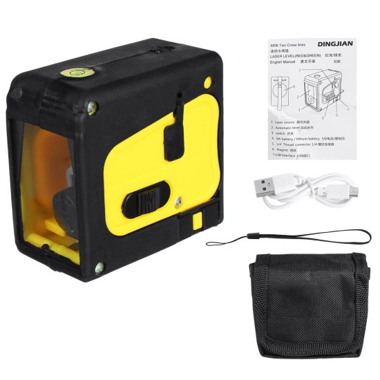 Mini 2 Line Handy Green Light Automatic Rotary Laser Level