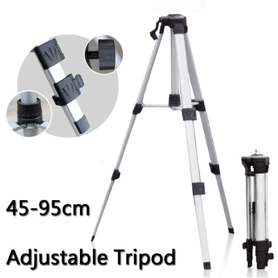 Professional Tripod Adjustable for Rotary Laser Leveling Measuring Tool Instruments Line Level Extension Support 45cm-95cm