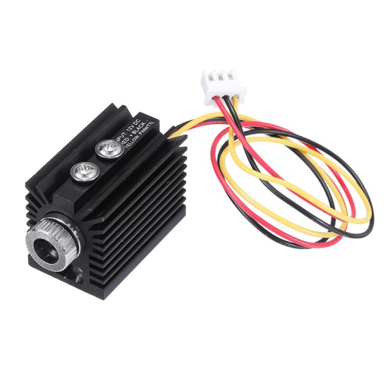 405nm 100/180/300mW Blue Violet Dot Laser Module Variable Focus TTL/PWM Modulation w/ Heat Sink 2.54-3P for DIY Laser Engraver