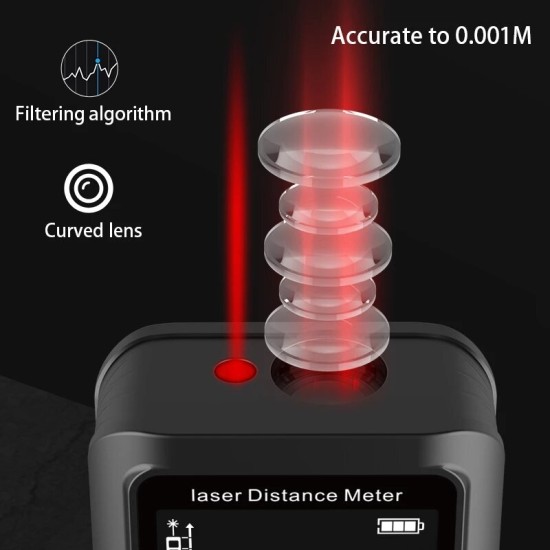 70M /120M Laser Distance Meter Digital Laser Rangefinder Angle Range Finder Laser Tape Measure Tool