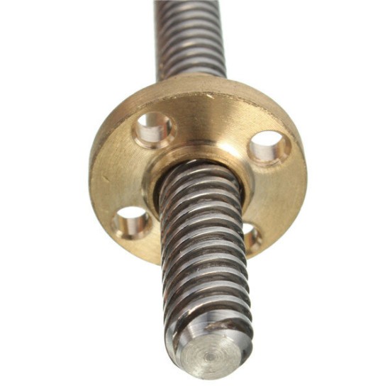 800mm Lead Screw 8mm Thread Lead Screw 2mm Pitch Lead Screw with Brass Nut