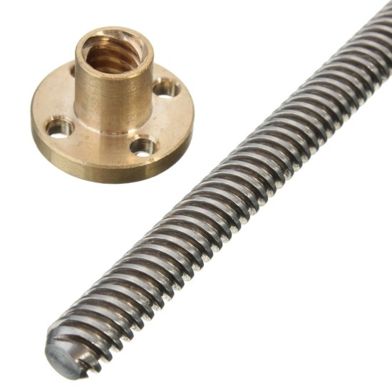 800mm Lead Screw 8mm Thread Lead Screw 2mm Pitch Lead Screw with Brass Nut