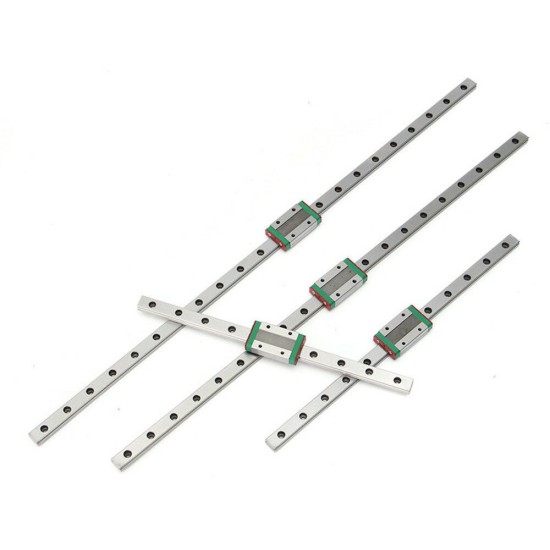 2-Piece Set Of 250/300/500/550mm MGN12 Miniature Linear Guide With MGN12 H Anti-drop Bead Slider CNC Parts