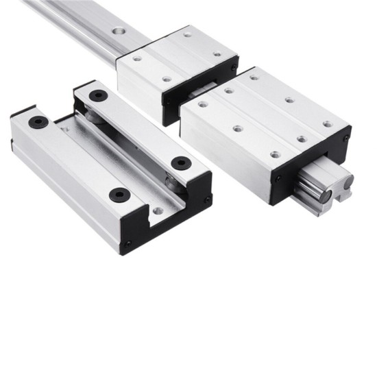 LGD12-500-1000L Linear Guide Aluminum Alloy External Dual-axis LGB12-60L 2UU Block For CNC Machine