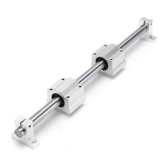 16mm x 1000mm Linear Rail Shaft With Bearing Block and Guide Support For CNC Parts