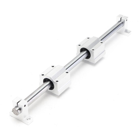 16mm x 1000mm Linear Rail Shaft With Bearing Block and Guide Support For CNC Parts