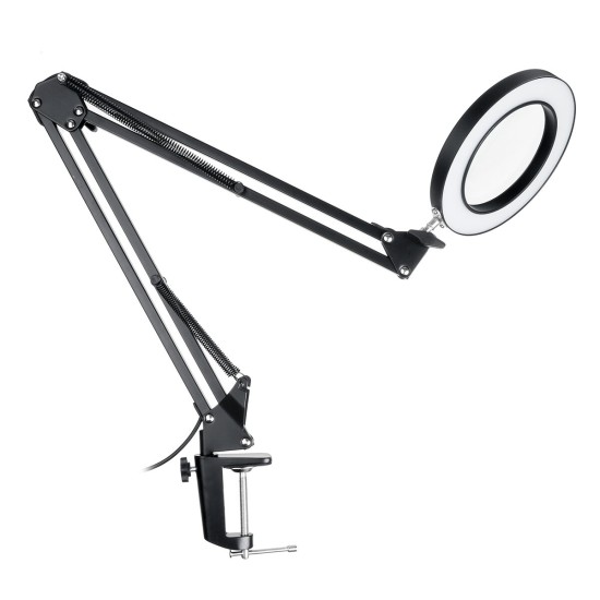 5X Magnifying Lamp Clamp Mount LED Magnifier Lamp Manicure Tattoo Beauty Light