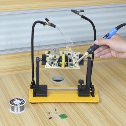 Adjustable PCB Holder Magnetic Flexible Arm Soldering Iron Stand Third Hand Soldering Helping Hand Tool Adjustable PCB Holder Magnetic Flexible Arm Soldering Iron Stand Third Hand Soldering Helping Hand Tool