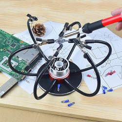 Soldering Iron Holder Soldering Station USB 6Pcs Flexible Arms Third Hand Welding Tool Soldering Iron Holder Soldering Station USB 6Pcs Flexible Arms Third Hand Welding Tool