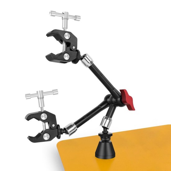 Soldering Third Hand Tool PCB Fixture Clips Hot Air Gun Stand Rework Station Tool Helping Hands with Magnetic Base