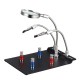 Universal 3 Flexible Arms Soldering Station Holder PCB Fixture Helping Hands with 4Pcs Magnetic Column