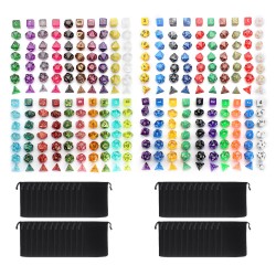 140Pcs/280Pcs Polyhedral Dices for Dungeons & Dragons Desktop Games With Storage Bags 140Pcs/280Pcs Polyhedral Dices for Dungeons & Dragons Desktop Games With Storage Bags