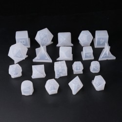 1PC Silicone Dice Molds Reusable Fillet Square Triangle Polyhedral Dice Mould 1PC Silicone Dice Molds Reusable Fillet Square Triangle Polyhedral Dice Mould
