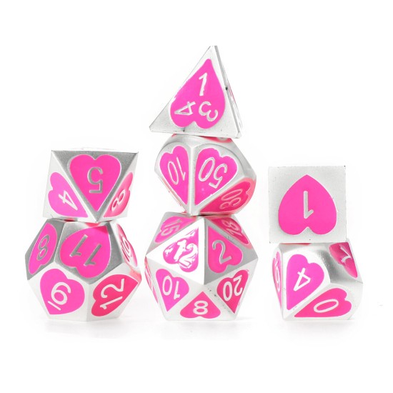 7PCS Metal Polyhedral Dices Set For Dungeons and Dragons Dice Desktop RPG Game