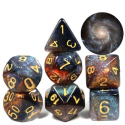 7PCS T&G Creative Universe Galaxy Polyhedral Dices Set For DND Game Desktop Games 7PCS T&G Creative Universe Galaxy Polyhedral Dices Set For DND Game Desktop Games