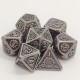 7Pcs/set Classic kirsite Metal Polyhedral Dices Dad Rpg Dungeons and Dragons Role Playing Toys Game