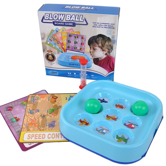 Blow Ball Toys For Children Desk Toy Board Game Letter Number Chess Speed Contest Toys