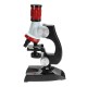 DIY Kids Science Biological Microscope Toy Slides LED Light 100X 400X 1200X Zoom