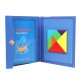 Kids Child Magnetic Tangram Jigsaw Puzzle Toy Creative Shape DIY Wooden Puzzles Montessori