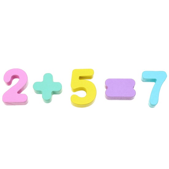 Kids Wooden Math Puzzle Toys Numbers Learning Hand-Eye Coordination Educational Games