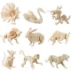 Wooden 3D Puzzle Jigsaw Dragon Snake Animal Shaped Puzzles Toy Kid's Child's Educational Toys Gift