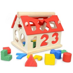 Wooden Digital House Detachable Digital Shape Matching Blocks House Kid's Child's Early Educational Toys Wooden Digital House Detachable Digital Shape Matching Blocks House Kid's Child's Early Educational Toys