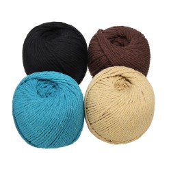 4 Colors 4mm 110m Natural Cotton Twisted Cord Rope Macrame Linen Jute DIY Braided Wire Hand Craft 4 Colors 4mm 110m Natural Cotton Twisted Cord Rope Macrame Linen Jute DIY Braided Wire Hand Craft