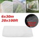 6x30m White Vinyl Fabric Net Wear Resistance Barrier Net for Mosquito Bug Insect Bird Garden