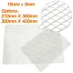 A5 A4 Size Aluminum Mesh Sheets Diamond Mesh Expandable Metal Raised Craft Plates