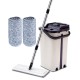 Stainless Steel Flat Squeeze Mop With Bucket Floor Dust Cleaning Microfiber Mops