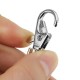 10Pcs 38mm Silver kirsite Swivel Lobster Claw Clasp Snap Hook with 8mm Round Ring