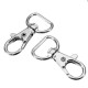 10Pcs 40mm Silver kirsite Swivel Lobster Claw Clasp Snap Hook with 16mm D Ring