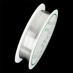 2-1.0mm Craft Beading Wire Silver Copper Wire For Bracelet Necklace Jewelry DIY Accessories 2-1.0mm Craft Beading Wire Silver Copper Wire For Bracelet Necklace Jewelry DIY Accessories
