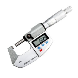 0-25mm 0.001mm Digital Micrometer Spiral Micrometer Spiral Electronic Outer Diameter Thickness Gauge IP65 Waterproof Digital + Scale Display 0-25mm 0.001mm Digital Micrometer Spiral Micrometer Spiral Electronic Outer Diameter Thickness Gauge IP65 Waterproof Digital + Scale Display