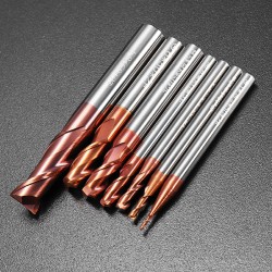 1-8mm 2 Flutes Tungsten Carbide End Mill Cutter HRC55 AlTiN Coating CNC End Mill Tool 1-8mm 2 Flutes Tungsten Carbide End Mill Cutter HRC55 AlTiN Coating CNC End Mill Tool