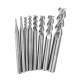 1-8mm HRC58 3 Flutes End Mill Cutter Tungsten Carbide CNC Milling Tool for Aluminum