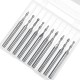 10pcs 3.175mm Shank Spiral Ball End Mill 0.8-2mm Diameter Two Flutes CNC Milling Cutter