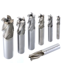 M6-M20 Wave Milling Cutter 4 Flutes 6-20mm HSS-AL Wave Rough End Mill M6-M20 Wave Milling Cutter 4 Flutes 6-20mm HSS-AL Wave Rough End Mill
