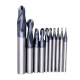 R0.5-R5mm Ball Nose Tungsten Carbide End Mill Cutter HRC55 TiAlN Coating End Milling Cutter CNC Tool