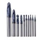 R0.5-R5mm Ball Nose Tungsten Carbide End Mill Cutter HRC55 TiAlN Coating End Milling Cutter CNC Tool