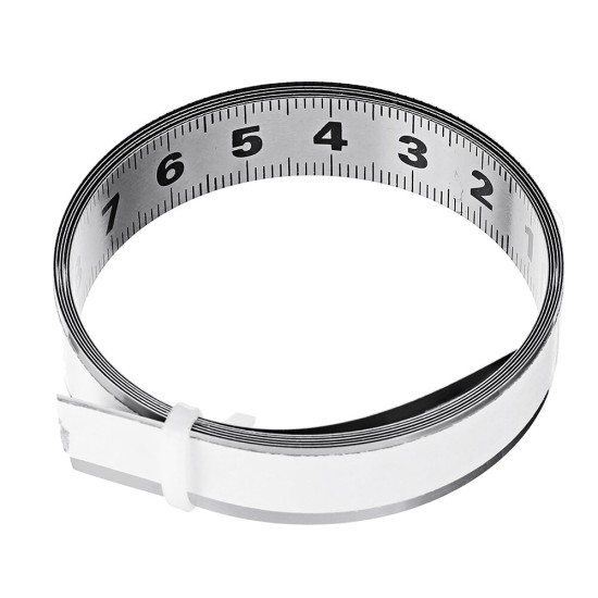 Large Font Self Adhesive Metric Silver Ruler Miter Track Tape Measure Steel Miter Saw Scale For T-track Router Table Band Saw Woodworking Tool