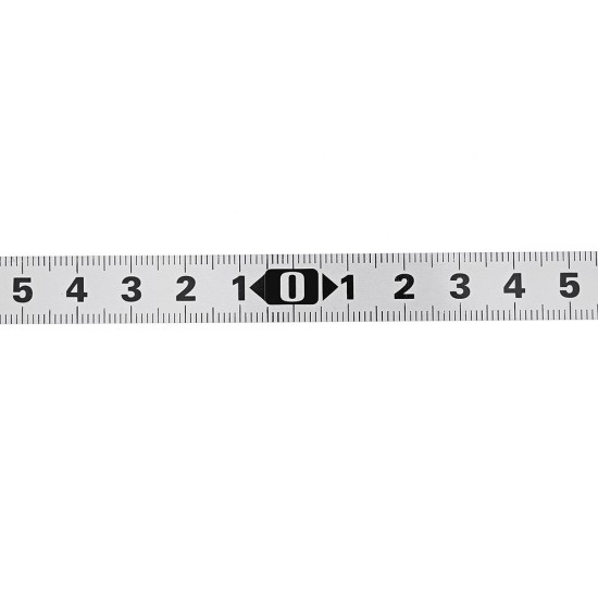 Large Font Self Adhesive Metric Silver Ruler Miter Track Tape Measure Steel Miter Saw Scale For T-track Router Table Band Saw Woodworking Tool