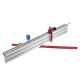 Woodworking 450mm 0-90 Degree Angle Miter Gauge System with 600/800mm Aluminum Alloy Fence Stop Sawing Assembly Ruler for Table Saw Router Miter Saw