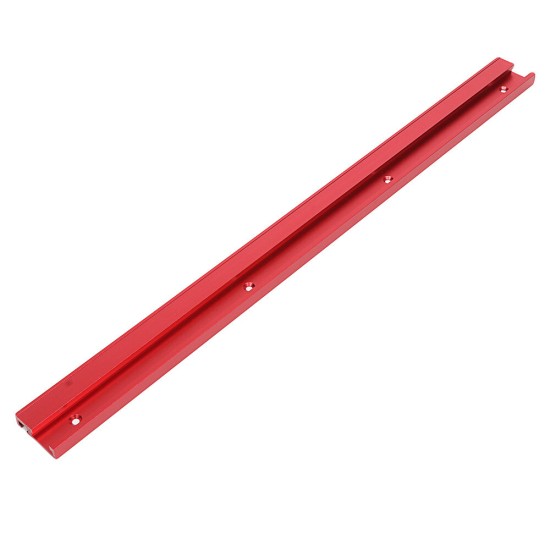 100-1220mm Red Aluminum Alloy 45 Type T-Track Woodworking T-slot Miter Track/Table Saw Router Miter Gauge